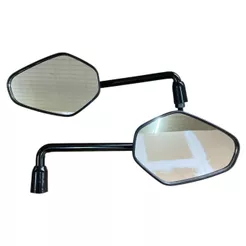Par Retrovisor Tiger 1200 Rebaixado Haste Curta Lente Convexa Rosca Honda