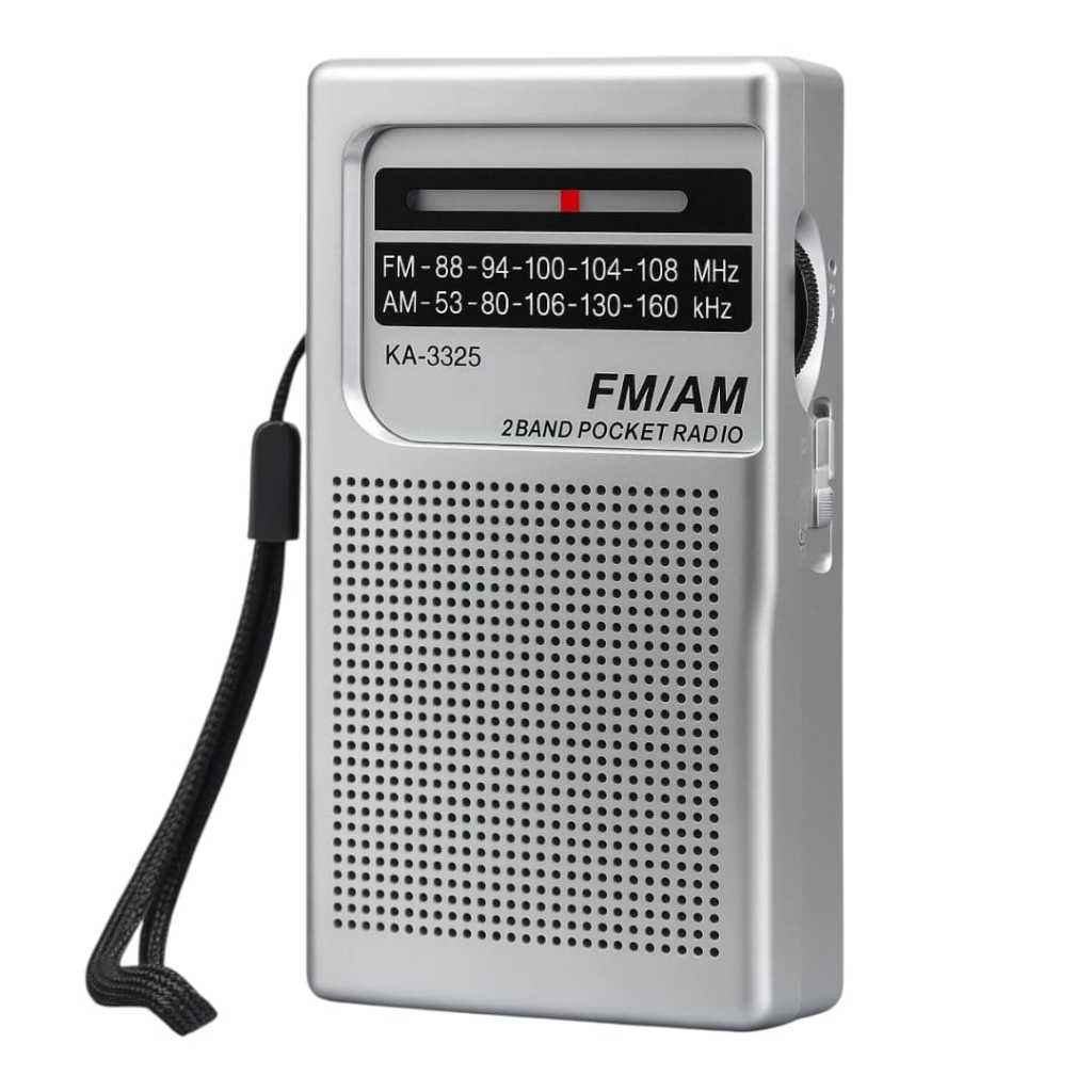 Rádio Portátil De Bolso FM/AM A Pilha Vintage Retro Antigo Auxiliar P2 KA-3325