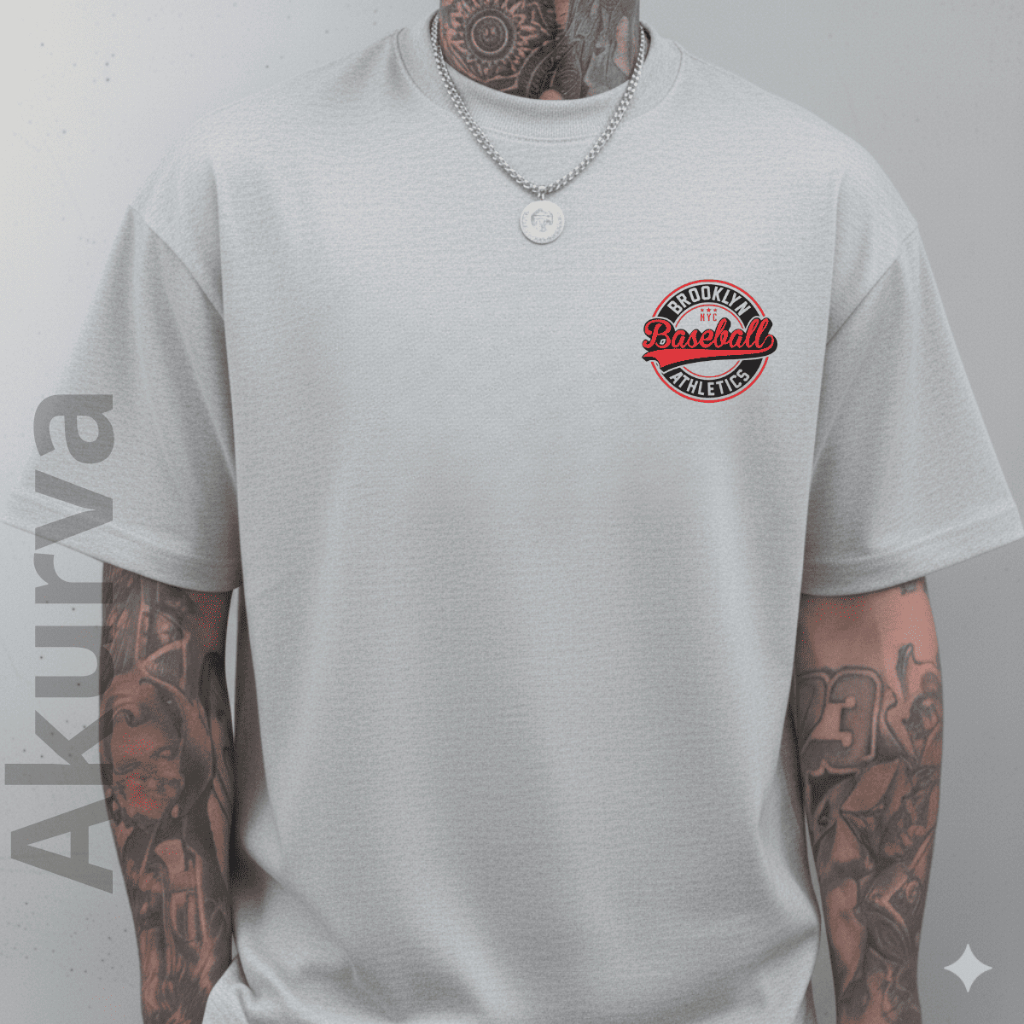 Camiseta Streetwear Brooklyn Baseball Camisa Minimalista 100% Algodão Estilo Urbano Confortável- Lançamento Especial