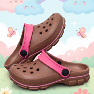 Sandália Babuche Liso Infantil Menina Criança Marrom Fachetado Rosa em Oferta na Shopee