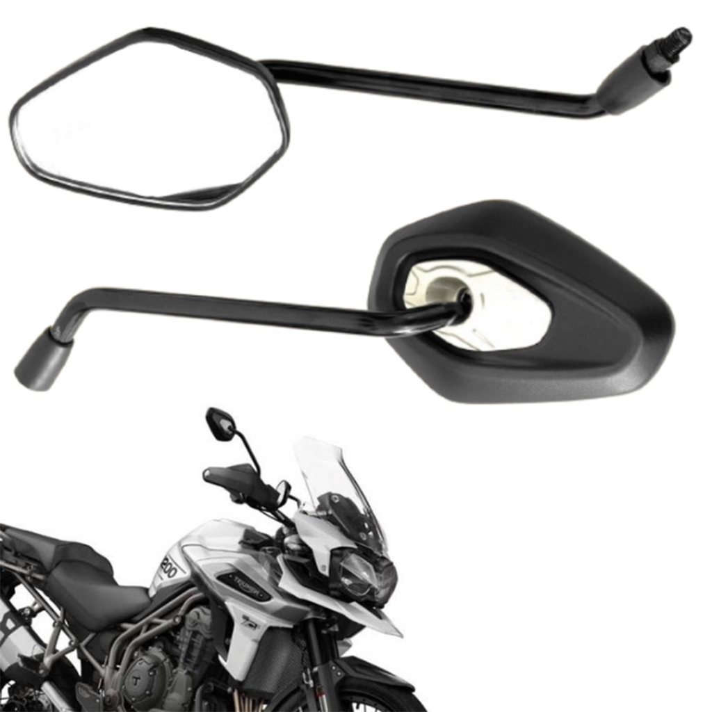 PAR DE RETROVISOR MODELO TIGER 1200 FIXO ROSCA HONDA em Oferta na Shopee