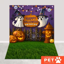 Fundo Fotografico Halloween Pet Shop Painel Em Tecido para Fotos – PET-160
