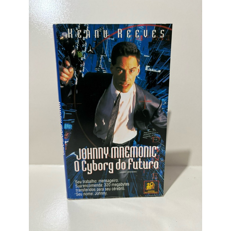 Vhs Filme Johnny Mnemonic O Cyborg do Futuro. Legendado e testado.
