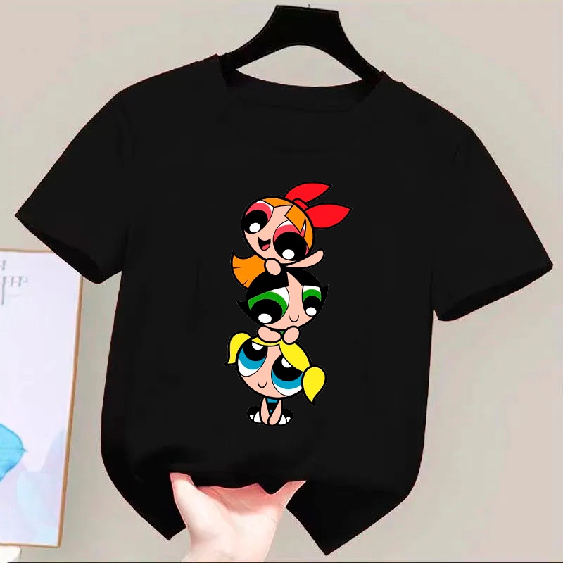 Camiseta De Algodão Estampada As Meninas Super Poderosas