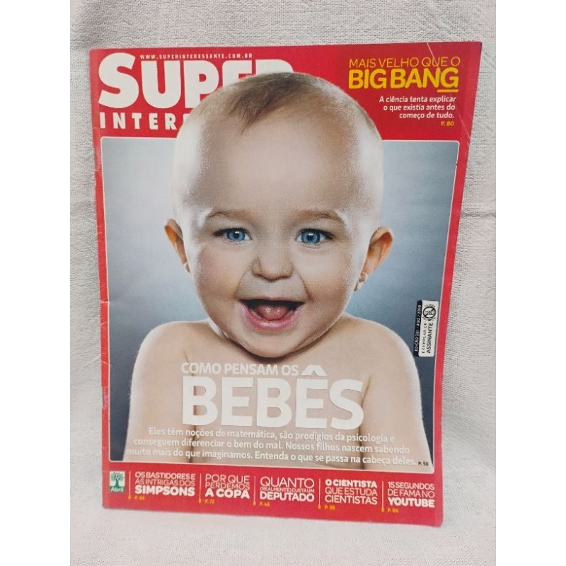 Revista super interessante Como pensam os Bebês