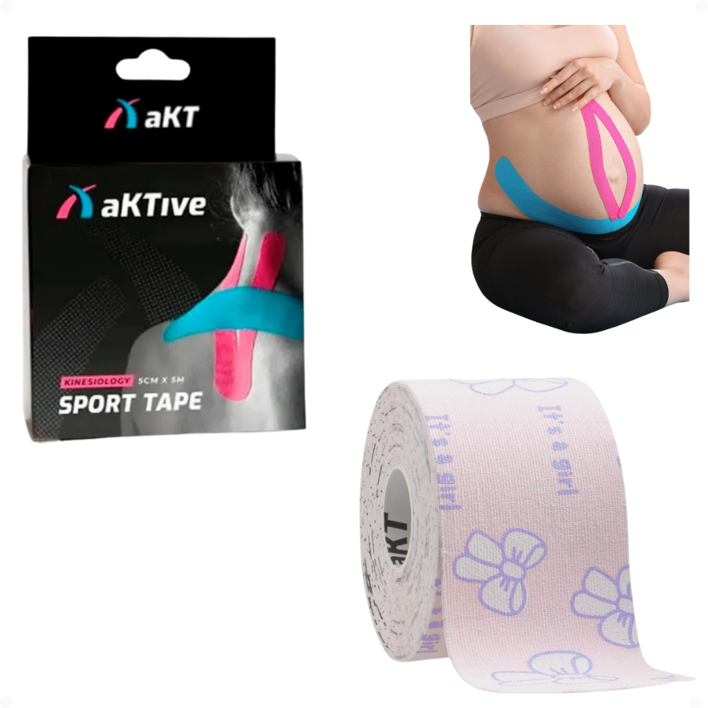 Kinesio Gestante Pós Parto Coluna Tape Bandagem Fita Fisioterapia Kinesiology Pelvica Puerperio Pre