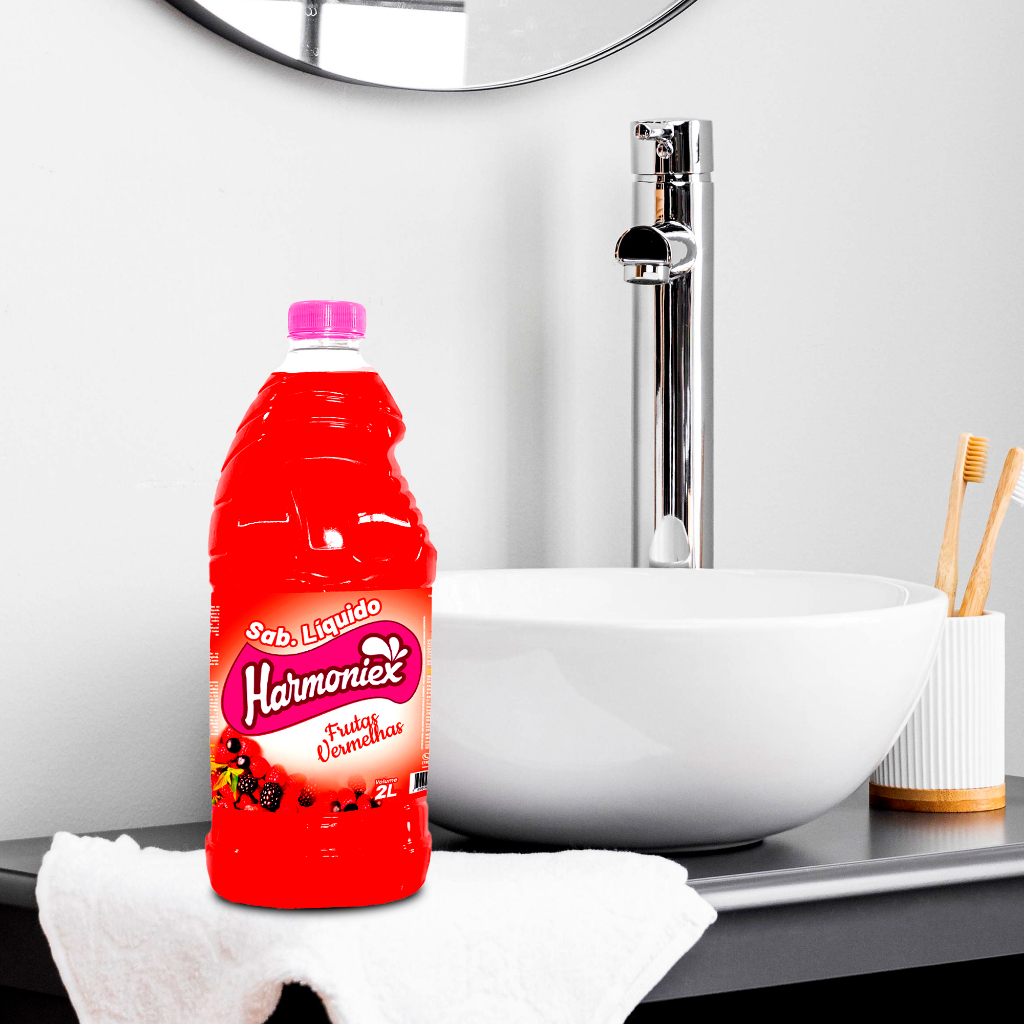 Sabonete Líquido Frutas Vermelhas 2L Harmoniex