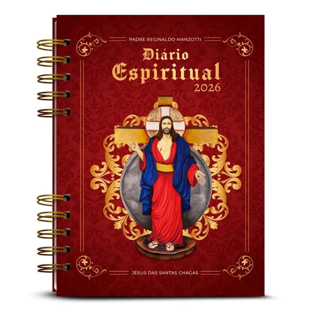 Livro Diário Espiritual 2026 Manzotti Capa Clássica Jesus Da Santa Chagas em Oferta na Shopee