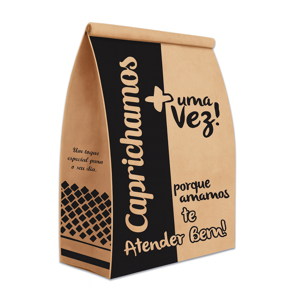 Saco Papel Kraft Delivery 100un SOS – Até 17kg – Embalagem para Lanche/Delivery em Oferta na Shopee