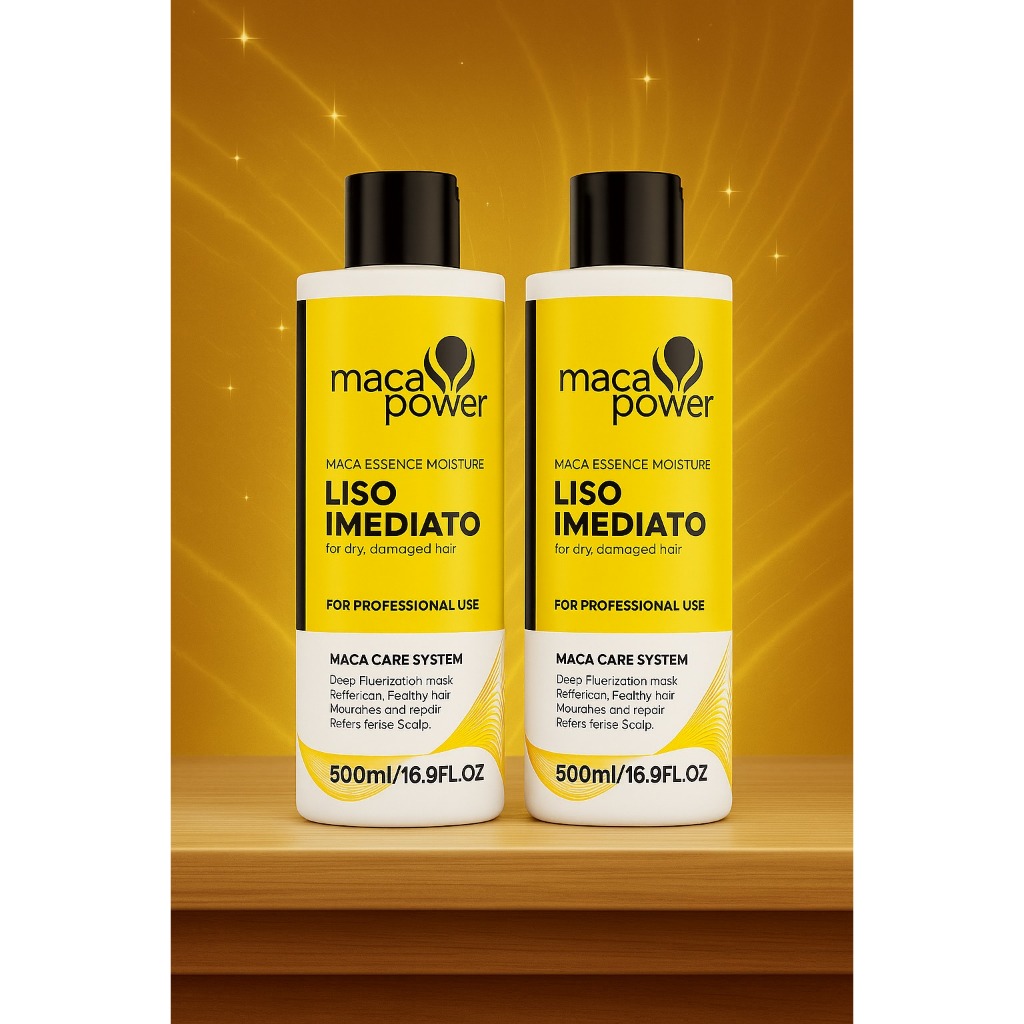Kit 2 Progressivas Maca Power Liso Imediato – Brilho, Alinhamento e Fios Sem Frizz