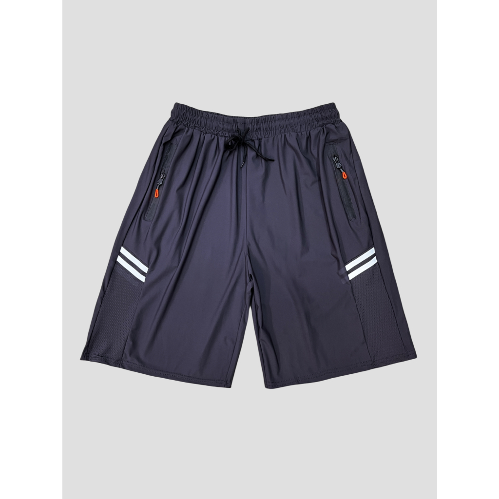 Bermuda Masculina Elastana Desportivo Homens Tecido Importado de Secagem Rápida com Zíper e Cintura Cordão Shorts