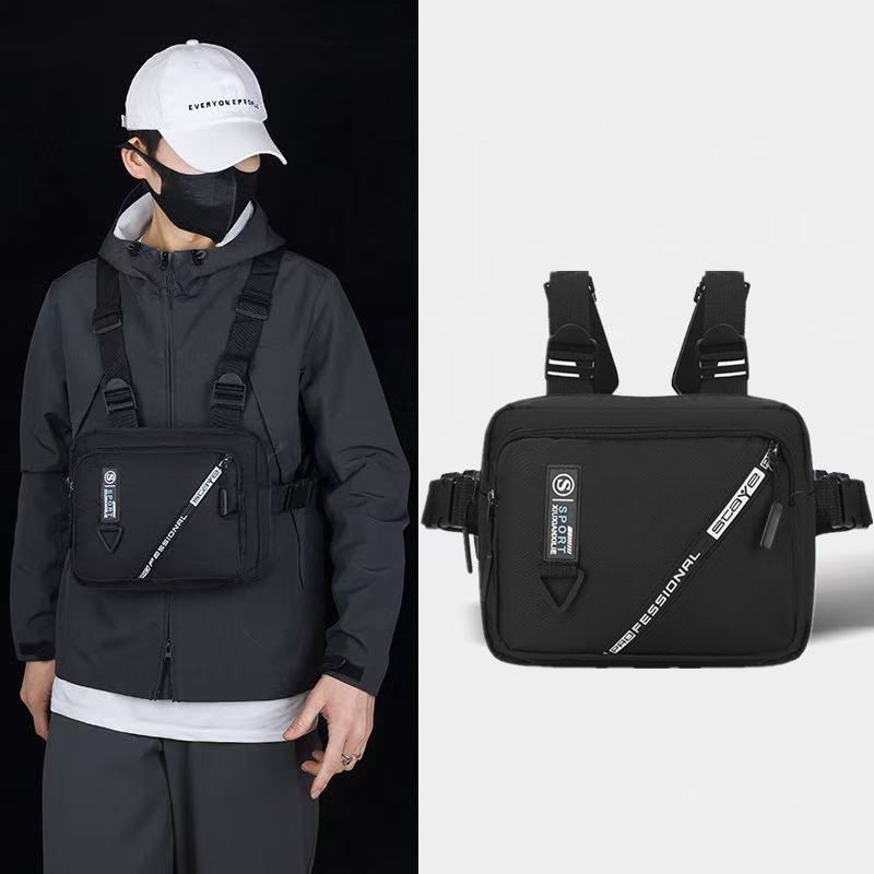 Bolsa de Peito Tática Multifuncional Ar Livre — Impermeável, Resistente ao Desgaste e Leve | Mochila Masculina Estilosa em Oferta na Shopee