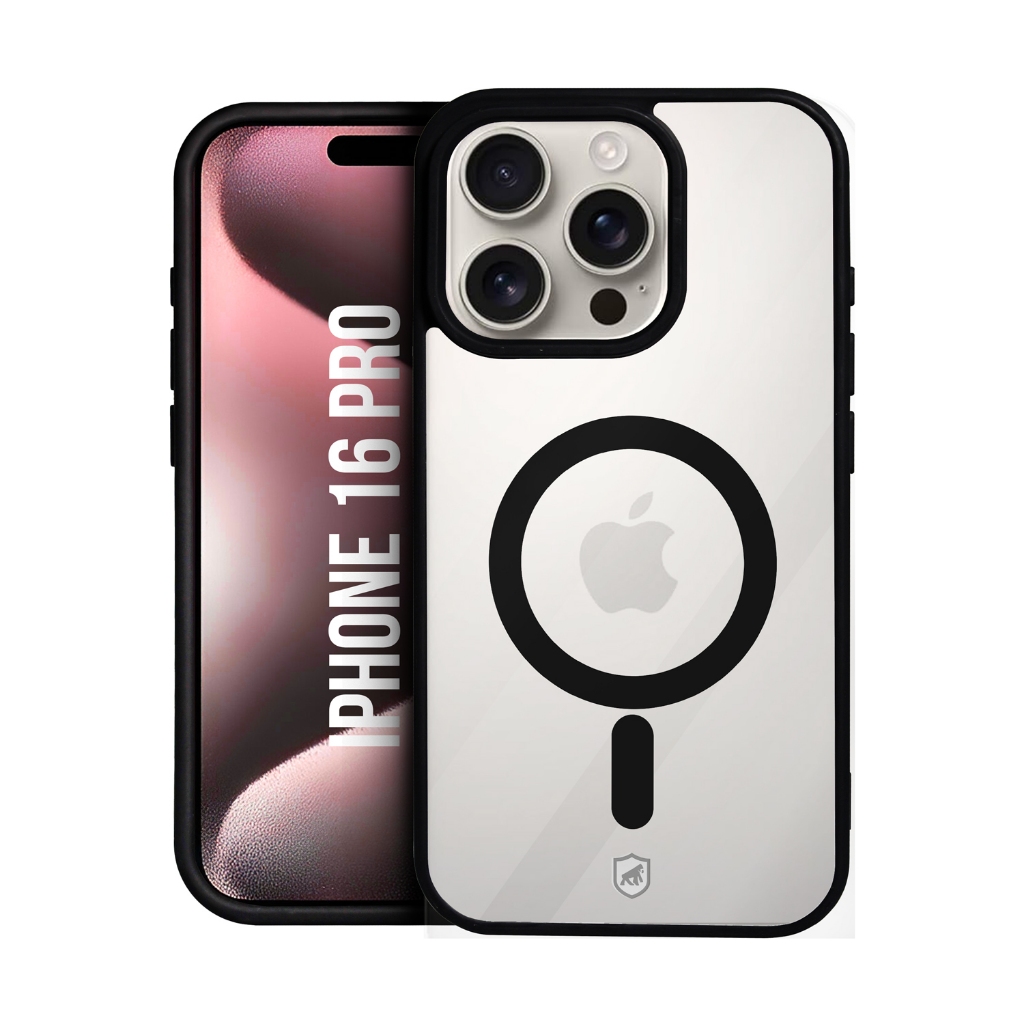 Capa Case Capinha Gshield MagSafe para iPhone 16 Pro – Preta, Proteção Contra Impactos e Riscos em Oferta na Shopee