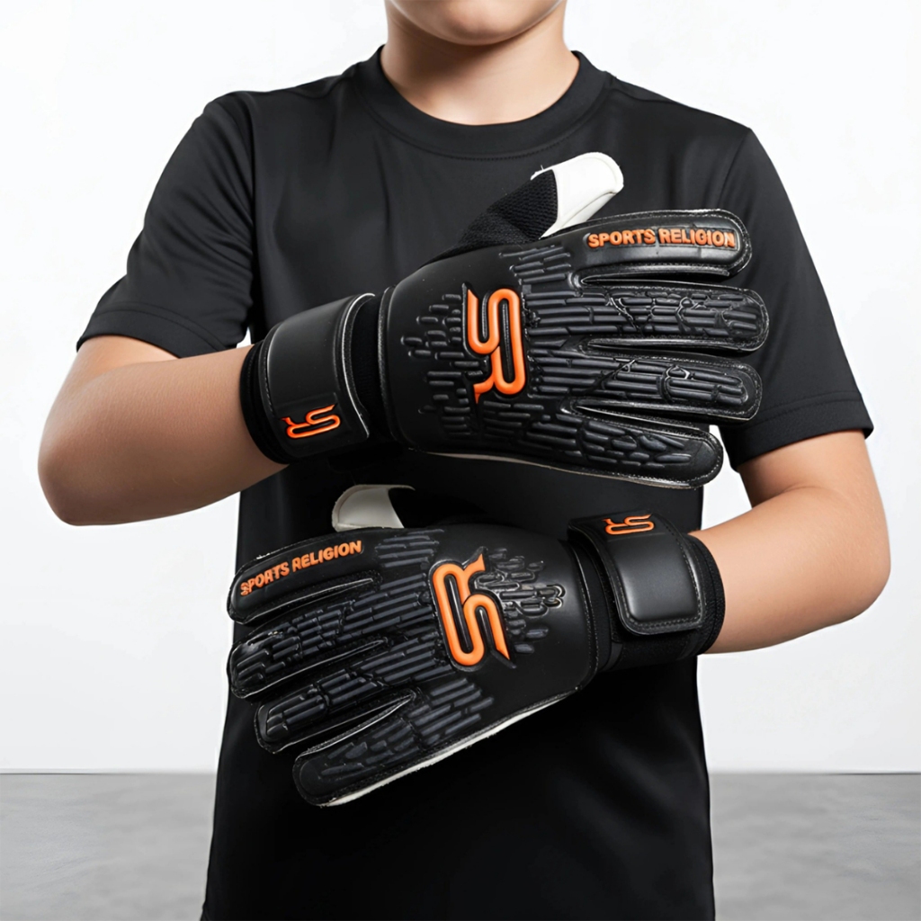 Luva De Goleiro Futebol Campo Infantil Sports Religion - Latex Grip
