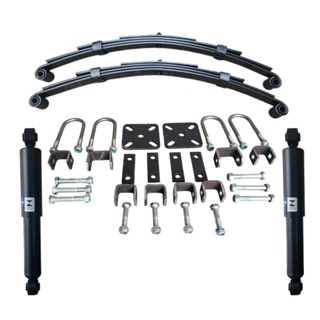 kit suspensão de Carretinha cap 550kg Novo feixe de molas 4 lâminas + kit Jumelo + amortecedores novos em Oferta na Shopee