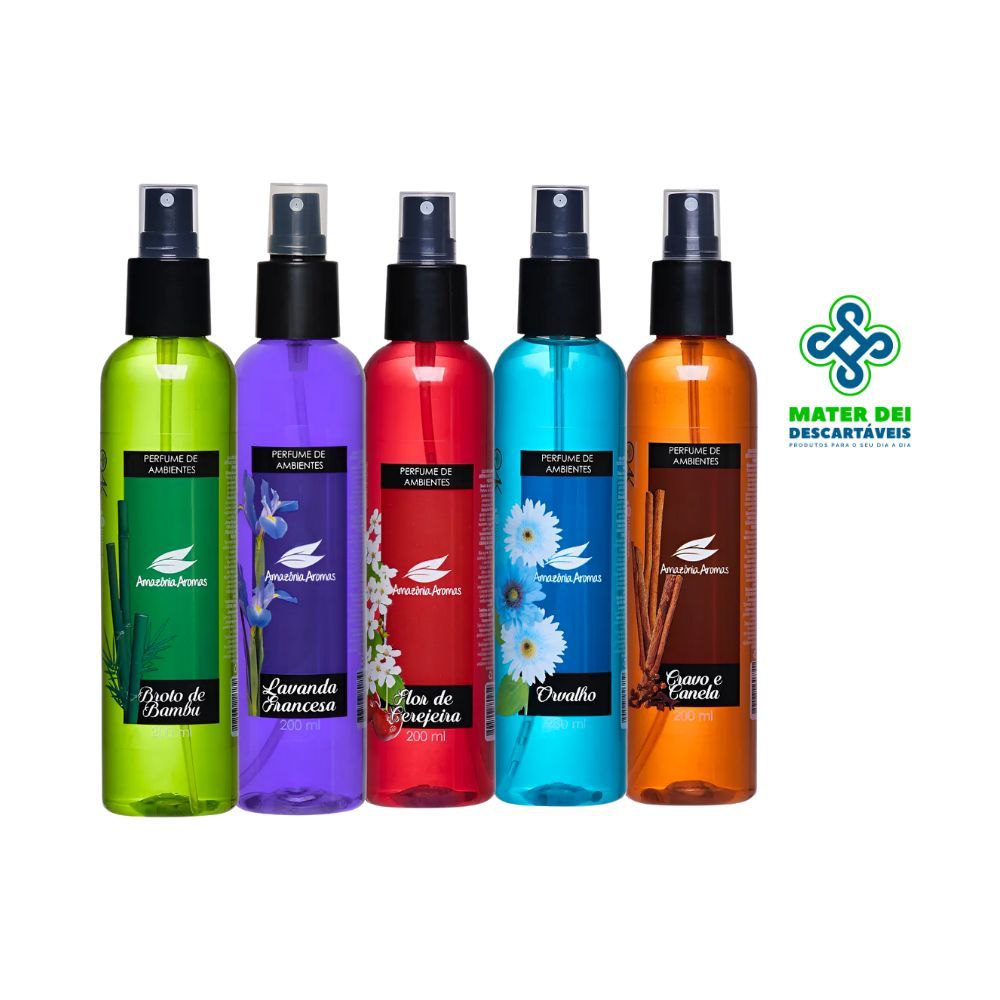 Perfume de Ambiente Spray Amazônia Aromas 200ml Home Spray Ambiente Casa Cheiro Duradouro Escritório em Oferta na Shopee