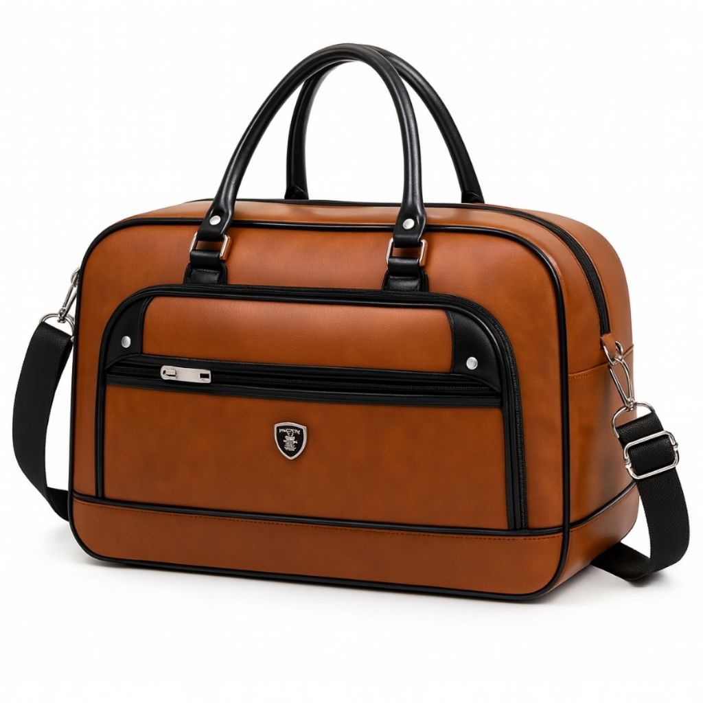 Mala Bolsa de Viagem Grande 50 Litros em Couro Sintético