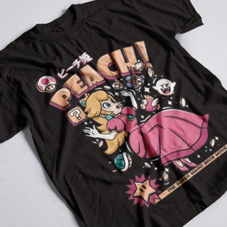 Camisa Princesa Peach V3 Jogo Super Mario Bros Unissex 100% Algodão em Oferta na Shopee
