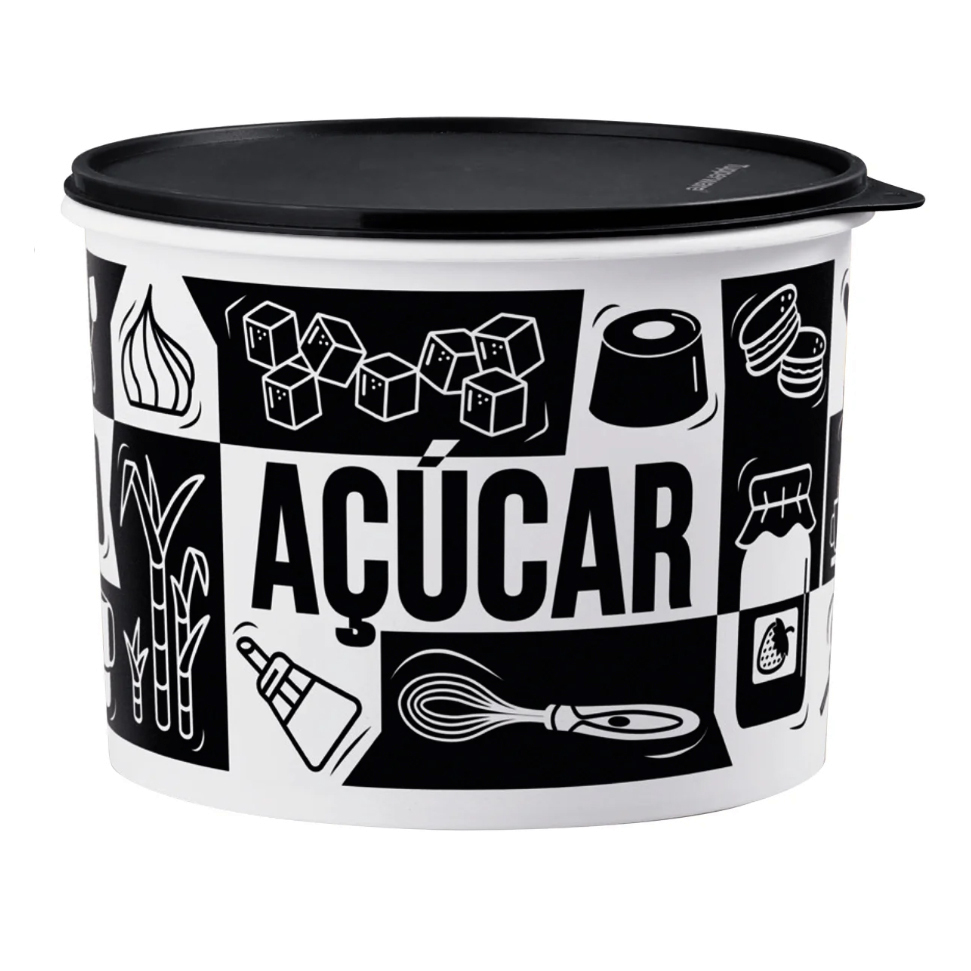 Tupperware Caixa Açúcar 1,7l / 1,4kg Pote Tampa Hermética