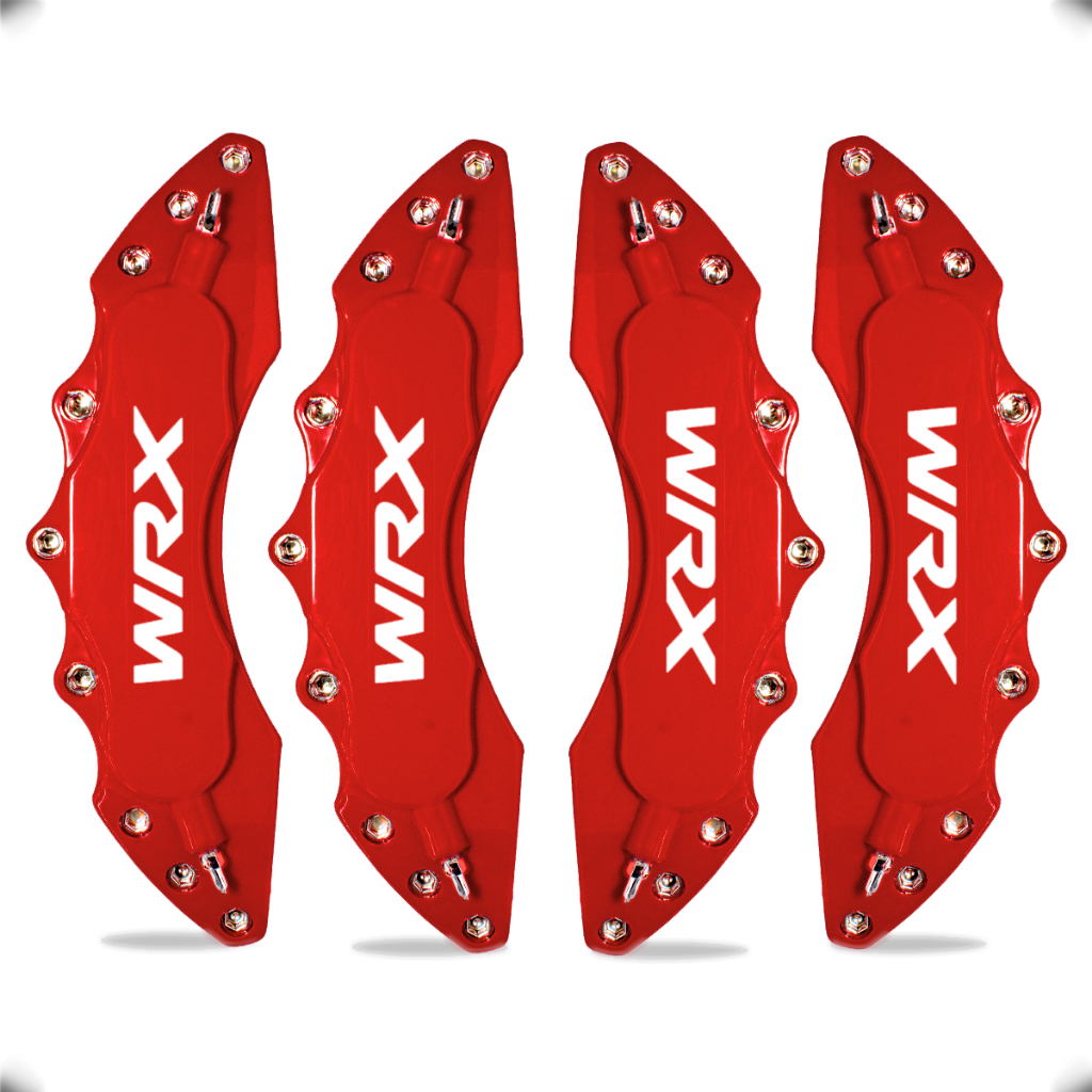 Capa de Pinça de Freio Universal Esportiva Logo WRX Escrita P/ STI Impreza Subaru + Cola Adesiva Para Fixação