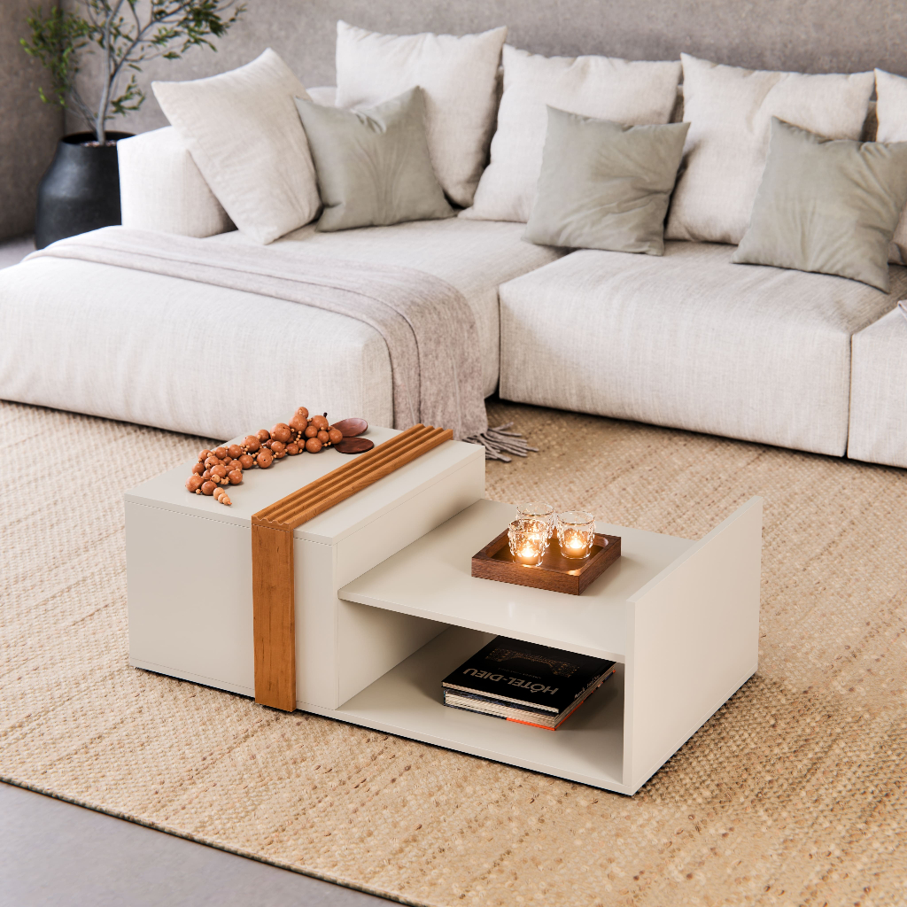 Mesa De Centro Turim Estilo Moderno Para Sala E Recepção De Luxo em Oferta na Shopee