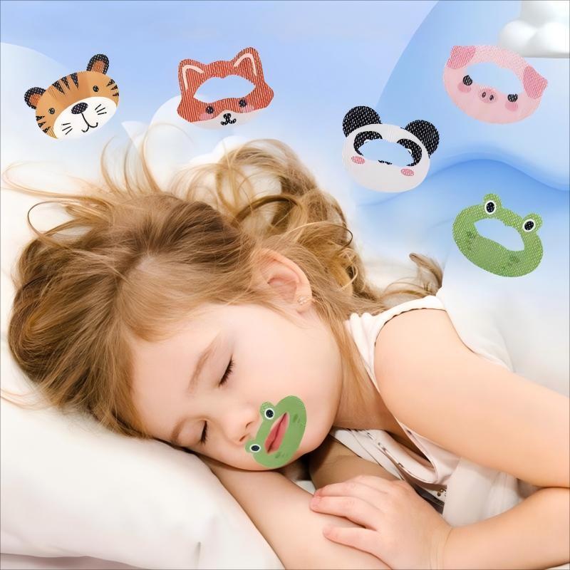 kit 30 Pcs Crianças Dos Desenhos Animados Adesivos Anti-Ronco Dormir De Boca Fechada