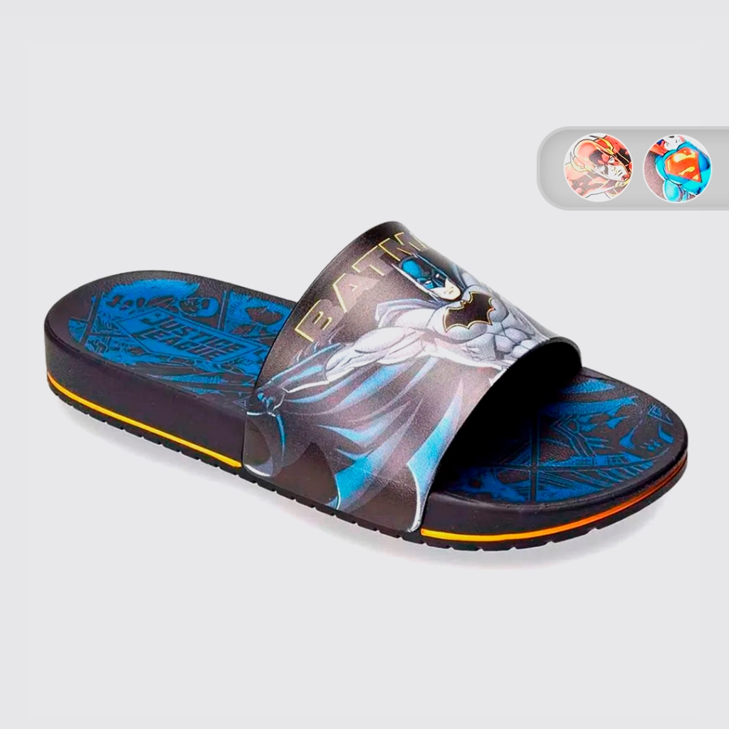 Chinelo Menino Liga Da Justiça Action Slide Gaspea Grendene 23133 em Oferta na Shopee