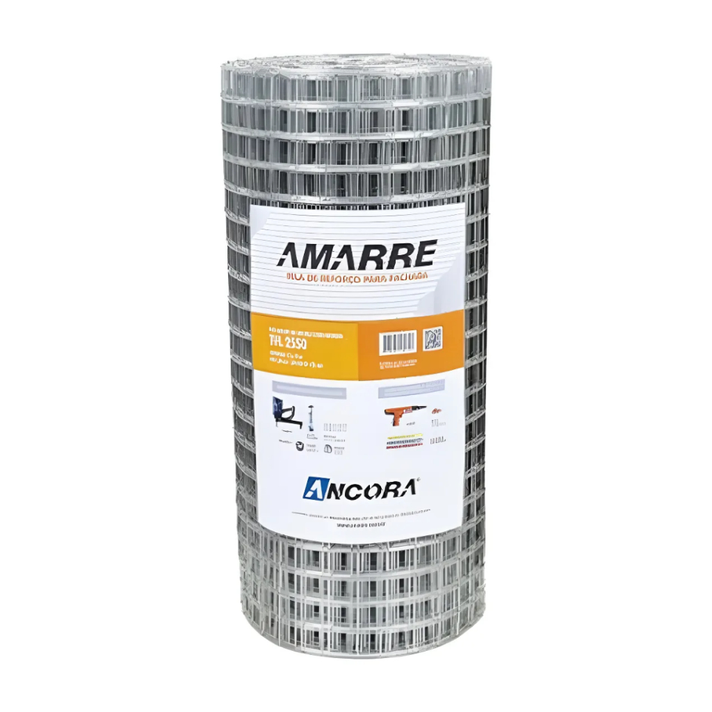 Tela Soldada Galvanizada Reforço Alvenaria Fachada 0,50mx25m em Oferta na Shopee