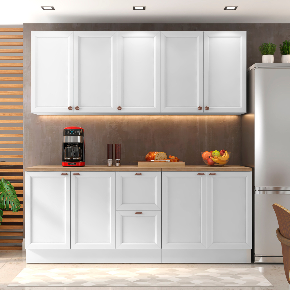 Cozinha Completa Modulada Olivia 9 Portas 2 Gavetas