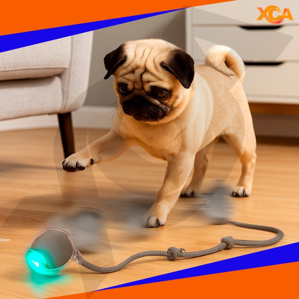 Bola Brinquedo Bolinha Para Gato Cachorro Auto Magico Elétrico Pets Usb Recarregável