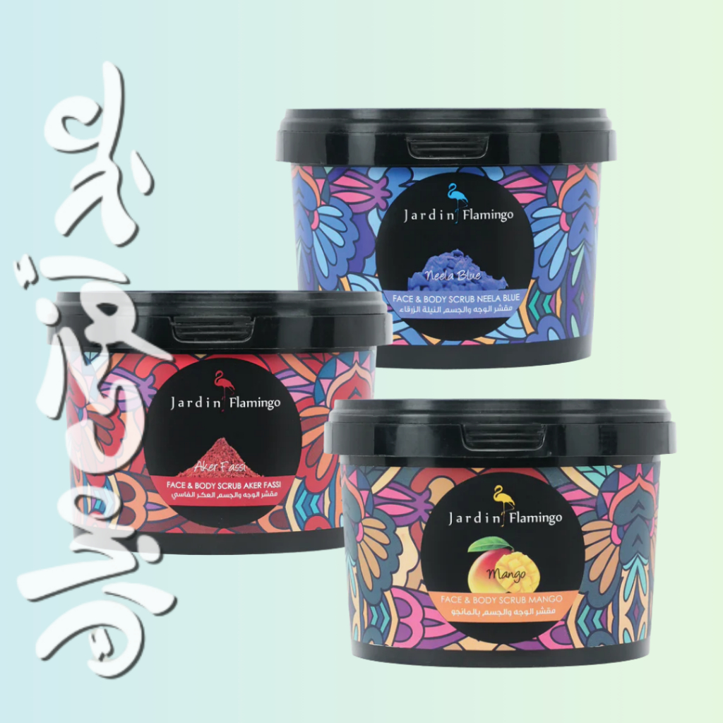 Esfoliante Árabe Facial e Corporal Jardin Flamingo – Pele Renovada e Radiante - Face & Body Scrub