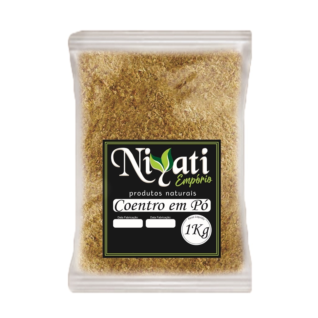 Coentro em pó 1kg Tempero para Carnes, Aves, Peixes, Sopas, Molhos, Legumes