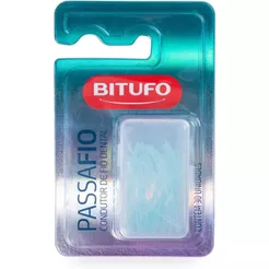 Passa Fio Bitufo Condutor De Fio Dental Com 30un