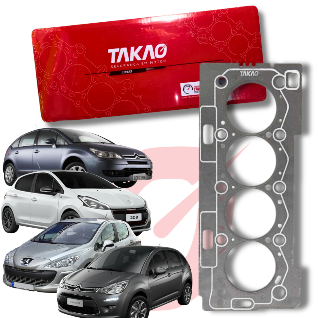 Junta Cabeçote Fibra Peugeot 307, 308 1.6 16v TU5JP4 Takao