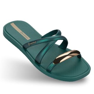 Chinelo Feminino Slide Ipanema Metal Chic Tiras Cruzadas 27380 em Oferta na Shopee