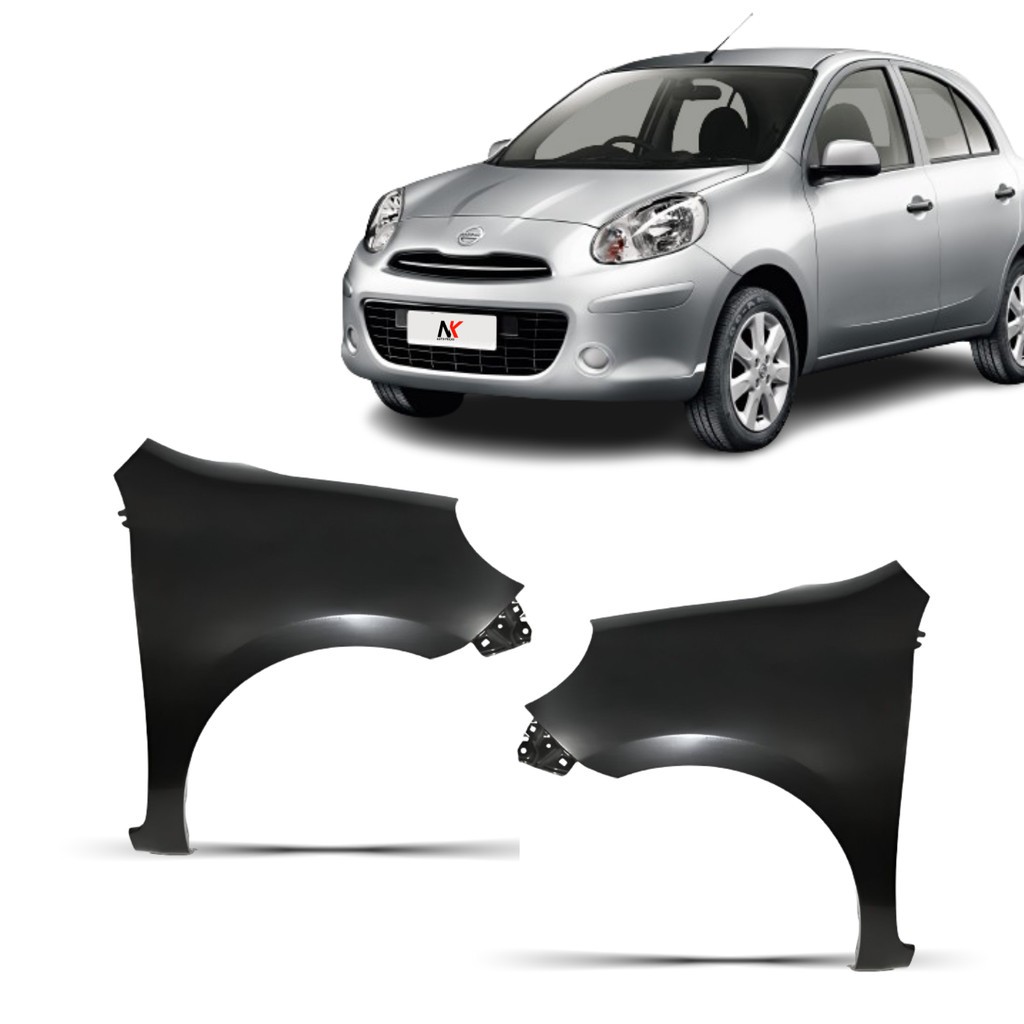 Paralama March 2011 2012 2013 Sem Furo Esquerdo em Oferta na Shopee