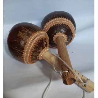 Par ou Unidade de maraca - Coco, Cabaça, Ritualística para culto aos orixás