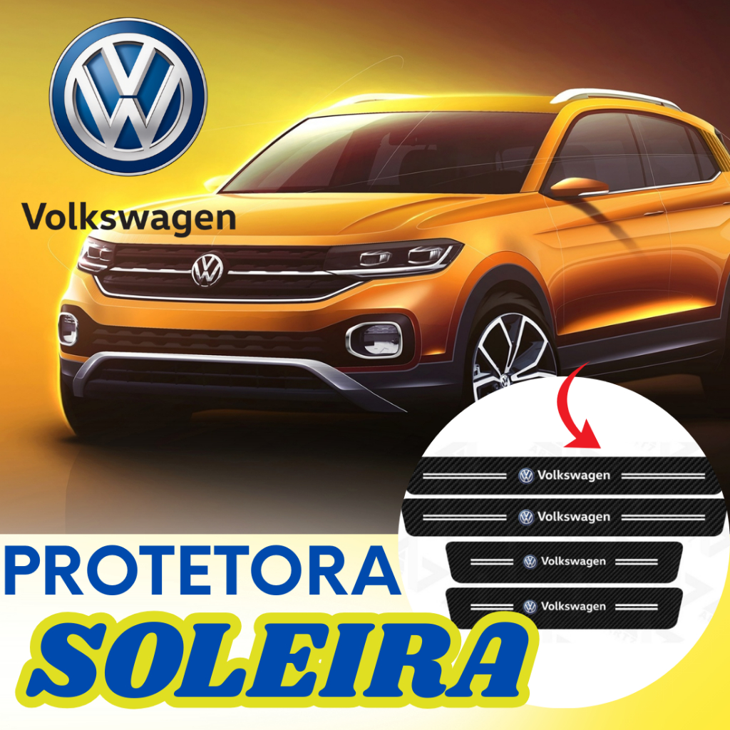 Adesivo Fibra De Carbono Protetor Anti-Arranhões Acessorio Automotivo Fiat Volkswagen Ford Chevrolet