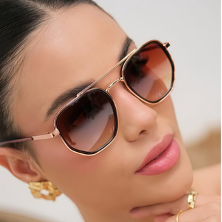 890 Óculos De sol  Moda feminino masculino  Vintage  aviador em Oferta na Shopee