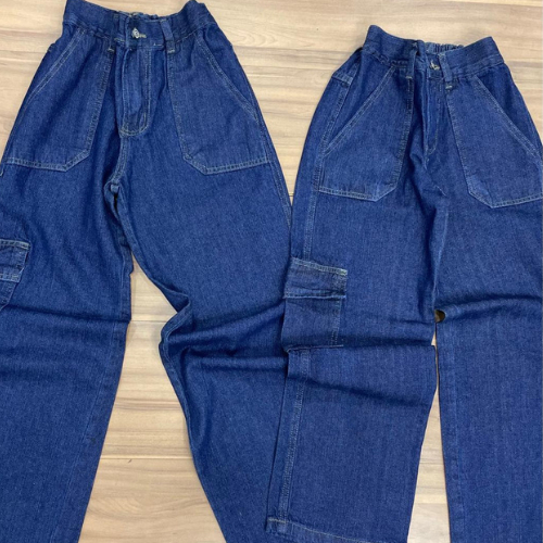 888-CALCA JEANS CRIANCA AZUL ESCORO UNISEX