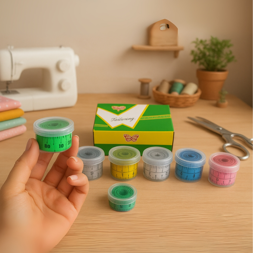 Fita Métrica Flexível Com Estojo Acrílico Redondo 150cm Várias Cores Uso Geral em Oferta na Shopee