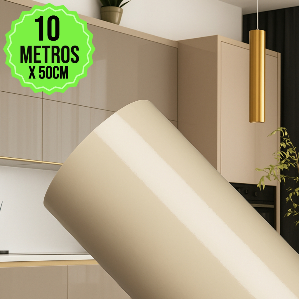 Adesivo Bege Laca Vinil Leitoso Off White Envelopamento Móveis Armário Parede Decoração