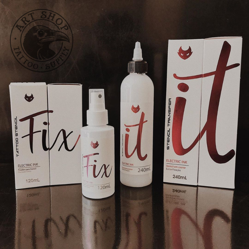 Stencil transfer It + Fix fixador de decalque - Electric Ink