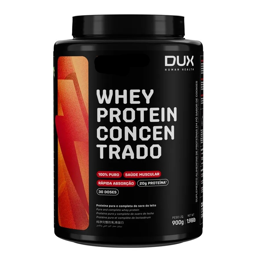 Whey Protein Concentrado Pote 900g - Dux Human Health