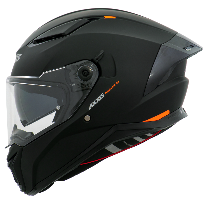 Capacete Moto Fechado Axxis Panther Sv Preto Fosco Com Oculos Solar Interno e Opção de Acrescentar Viseira