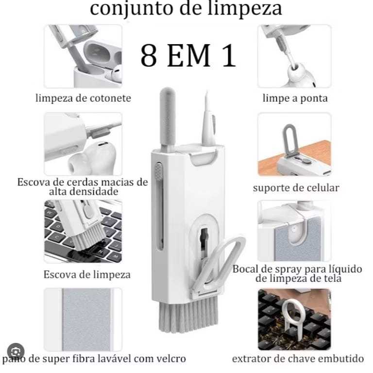 Kit De Limpeza Para Teclado Tela De Celular Fones De Ouvido