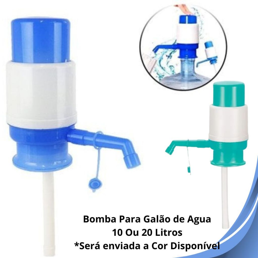 Bomba Manual Galão Água Mineral 10 a 20L Fácil Instalação Cozinha Escritório Camping Viagem-NEW