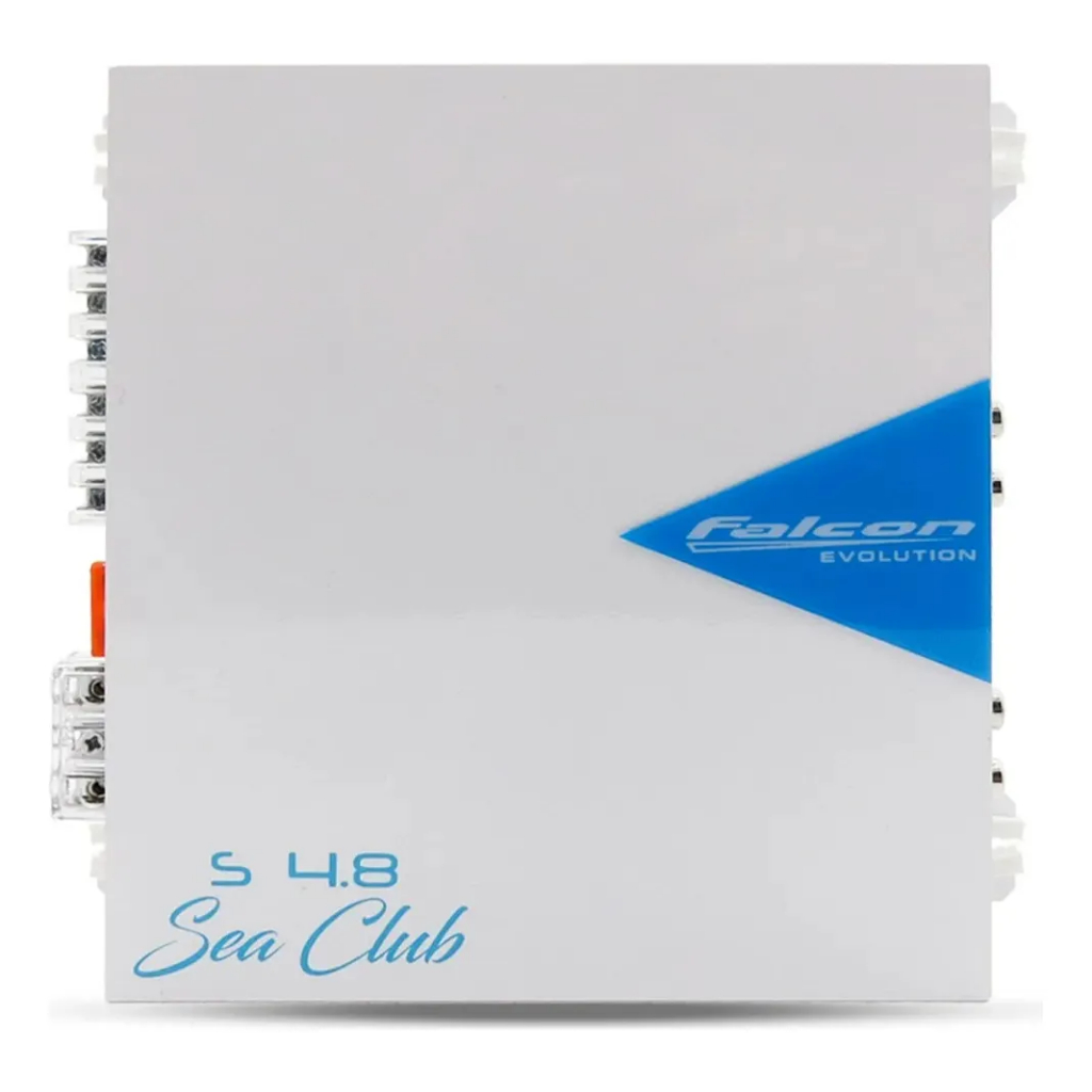 Módulo Amplificador Marinizado Falcon S 4.8 Sea Club Digital 800w RMS - 4 Canais