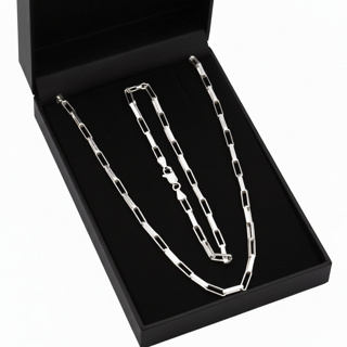 Corrente + Pulseira Elo Tijolinho 3mm Prata Legitima  (Prata 925) em Oferta na Shopee