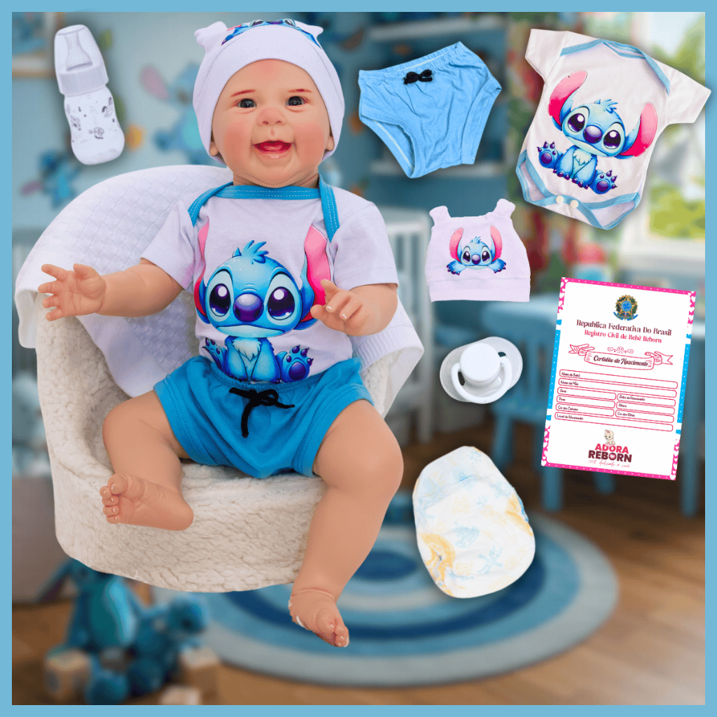 Bebê Reborn Boneco Mayze Recém-Nascida Original Realista de Silicone - Variações